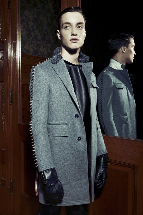 Thom Browne studed grey coat