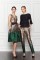 Carolina herrera 2013 prefall green gold dress and&nbsp;pants