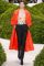 Christian Dior Couture 2013. orange red coat floral&nbsp;top