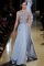 Elie Saab Spring 2013 couture. blue dress with seethrough&nbsp;top