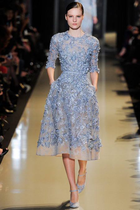 Elie Saab Spring 2013 couture. blue dress | zaidd'or