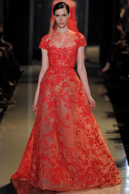 Elie Saab Spring 2013 couture. long red dress 2 | zaidd'or
