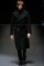 Gucci Men Fall 2013. long blat&nbsp;coat