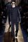 Valentino Fall 2013 menswear. black javket with leather&nbsp;sleeves