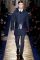 Valentino Fall 2013 menswear. trecnch coat with leather&nbsp;stripe