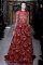 Valentino – Spring 2013 Couture. Floral red & black&nbsp;dress