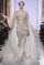 Zuhair Murad – Spring Couture 2013. White and gold dress with&nbsp;sleeves