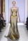 Zuhair Murad – Spring Couture 2013. White & gold printed&nbsp;dress