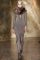 Donna Karan Fall 2013 – fur collar and grey&nbsp;dress