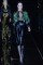 Gucci Fall 2013 – dress with green feather and blue&nbsp;skirt