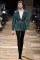 Balmain Fall 2013 – Green metallic top and black&nbsp;pants