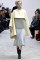 Céline Fall 2013 – White shawl, grey top and&nbsp;skirt