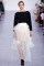 Chloé Fall 2013 – Black top, white&nbsp;skirt