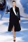 Christian Dior Fall 2013 – Black coat with white&nbsp;collar