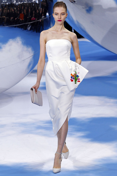 Christian Dior Fall 2013  White dress | zaidd'or
