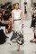 CHANEL resort 2014 Singapore – whitw dress with black&nbsp;ruffles