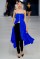 Dior Cruise 2014 – electric blue long top and black&nbsp;pants