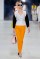 Dior Cruise 2014 – Orange pants and black and white&nbsp;top