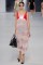 Dior Cruise 2014 – peach dress with red&nbsp;leather