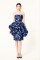 Oscar de la Renta 2014 Resort – Short blue dress with white&nbsp;floral