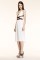 Altuzarra Resort 2014 – White dress with brown&nbsp;leather