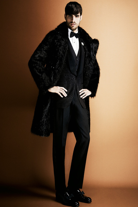 Tom Ford Men's black fur coat